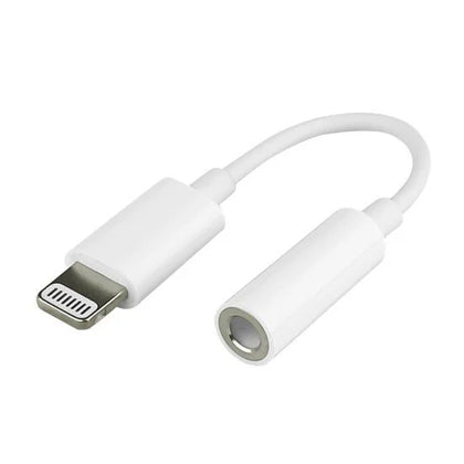 Adapter 8-PIN to 3.5 mm headphone jack 8-PIN plug to 3.5 mm jack, white