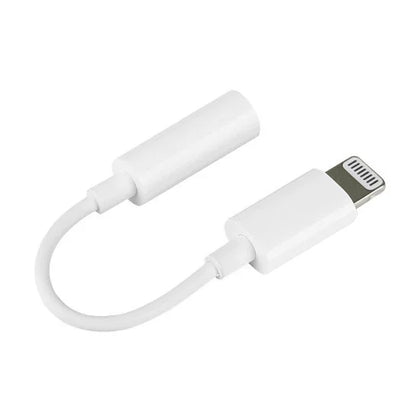 Adapter 8-PIN to 3.5 mm headphone jack 8-PIN plug to 3.5 mm jack, white