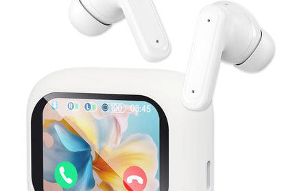 Bluetooth Kopfhörer DISPA | Touch Display Case, ANC, 5h Wiedergabezeit