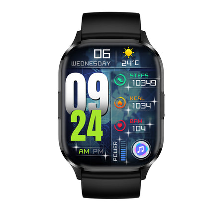 Mento AMOLED Smartwatch mit 2.01“ Display schwarz BT Call, NFC, Musik & Kamera Steuerung, IP67