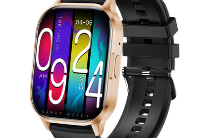 Mento AMOLED Smartwatch mit 2.01“ Display gold BT Call, NFC, Musik & Kamera Steuerung, IP67