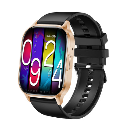 Mento AMOLED Smartwatch mit 2.01“ Display gold BT Call, NFC, Musik & Kamera Steuerung, IP67