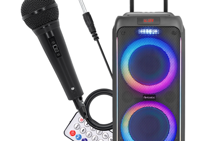 Fontastic ZEAL 600W: Kraftvoller Party-Lautsprecher mit LED-Lichtshow & Mikrofon | Bluetooth, TWS, EQ