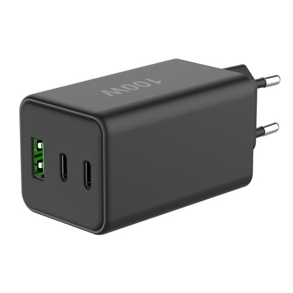 Fontastic Netzteil GAN 100W, 2 x Typ-C + USB-A sw Power Delivery, Fast Charge, Ladesteuerung, “Zona”