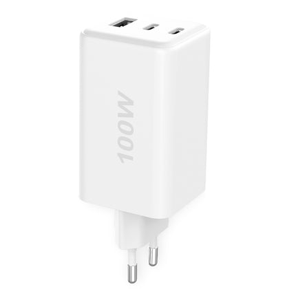 Fontastic Netzteil GAN 100W, 2 x Typ-C + USB-A ws Power Delivery, Fast Charge, Ladesteuerung, “Zona”