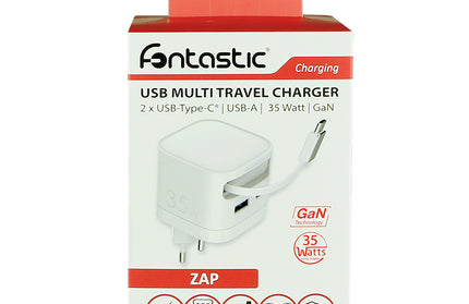 USB Multi Schnell-Reiselader ZAP 35 Watt