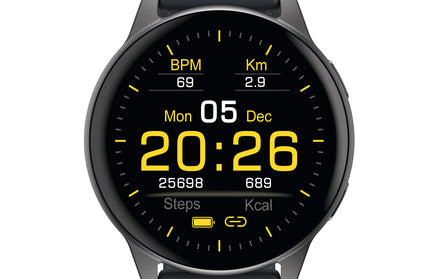 Fontastic ALTIS Smartwatch in Schwarz von vorne