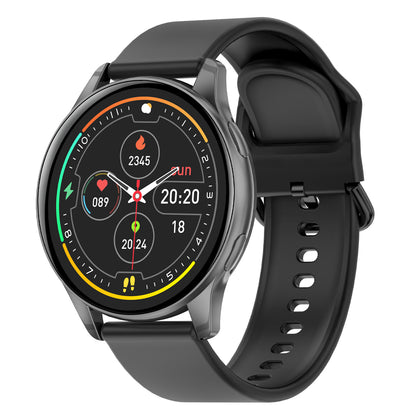 Fontastic ALTIS Smartwatch in Schwarz schräg von der Seite (Vorderseite)