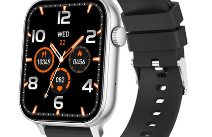 Fontastic LOCA Smartwatch in Silber schräg von der Seite (Vorderseite)