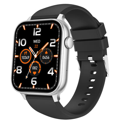 Fontastic LOCA Smartwatch in Silber schräg von der Seite (Vorderseite)