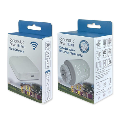 WLAN Smart Home Paket Heizen Smartes Heizkörperthermostat + WLAN Gateway