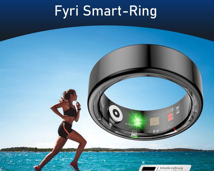 Smart Ring FYRI | Gesundheitstracking, 7 Tage Akkulaufzeit, 50m Wasserdicht