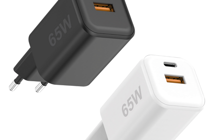Netzteil MINI GaNto 65W | Type-C + USB-A Fast Charge Ultra-kompakt & intelligente Ladesteuerung