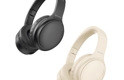 Wireless Headphone Tonic Active Noise Cancellation Line-In Function, Bass+, MIc, Vol. control, black